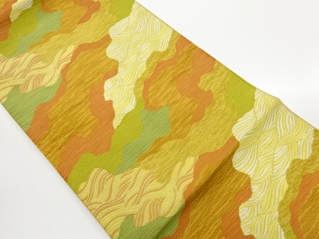 道長取り模様織出し名古屋帯